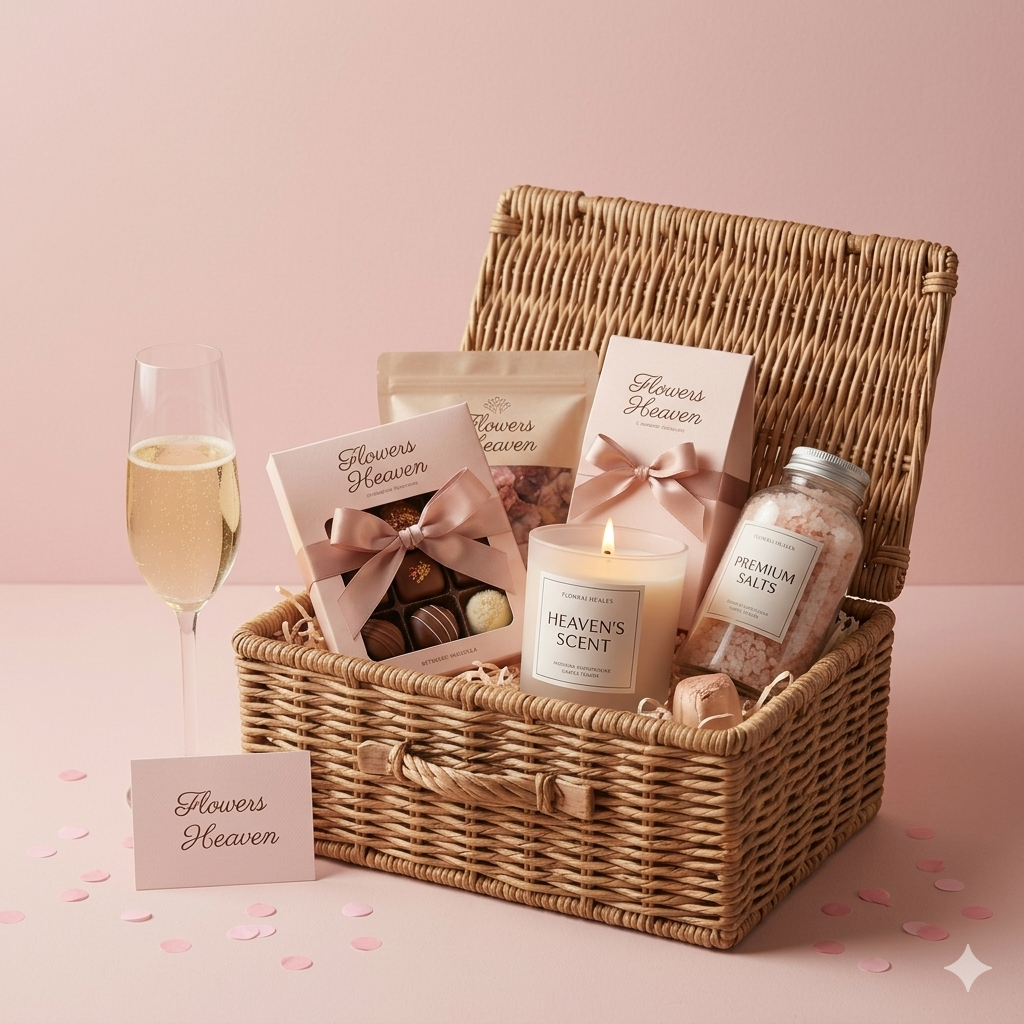 Flowers Heaven luxury gift hamper